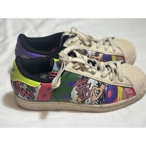 Adidas Originals Superstar Pride Kris Andrew Cream Multicolour Unisex Size 6M/8W